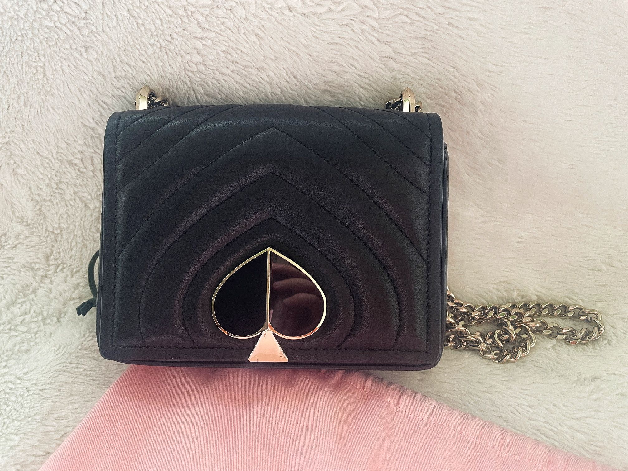 Amelia Small Convertible Chain Shoulder Bag - Black