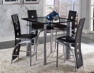 Modern dining set 5 piece like new