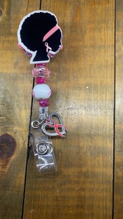 Breast Cancer Awareness Retractable Badge Reel