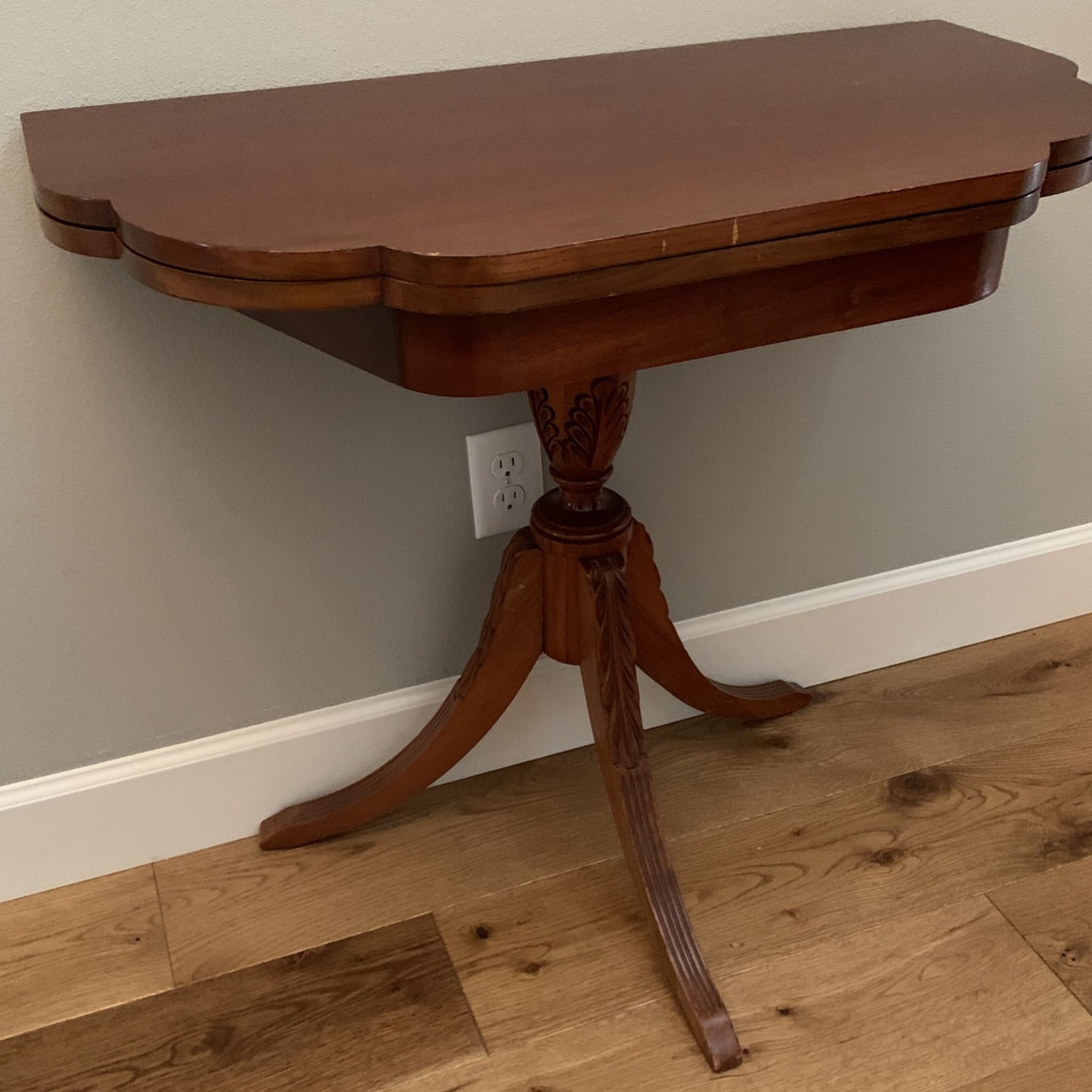 Antique Convertible Half/full Table
