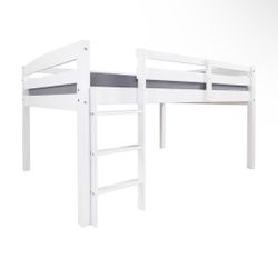 Concord Junior Loft Bed (Full Size) White Great Condition