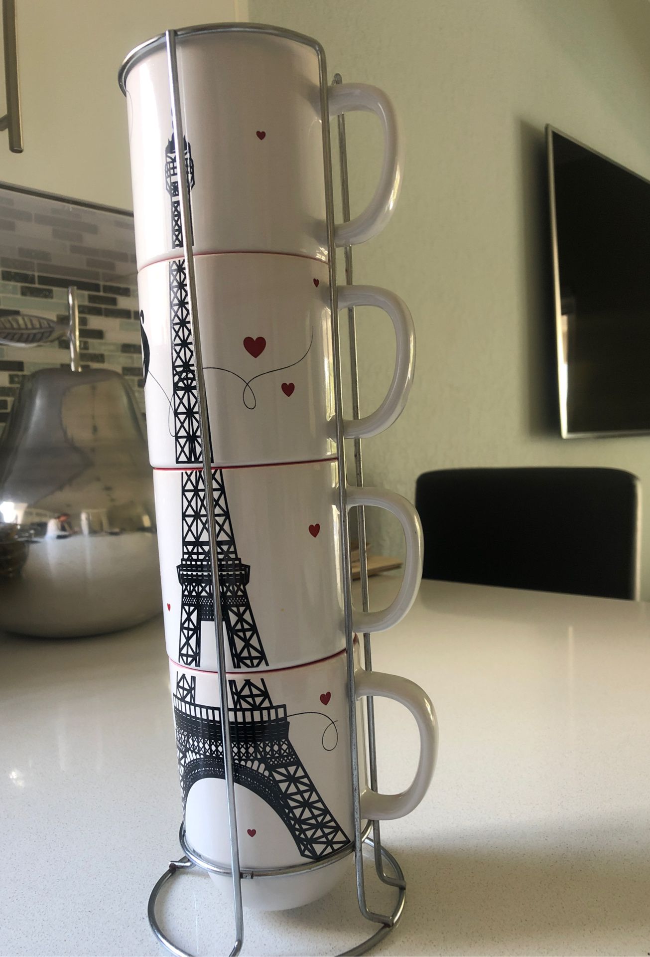 Paris set of 4 mugs