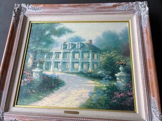 Thomas Kinkade Homestead House Painting/Lithograph nice frame