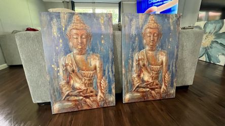 Buddha Canvas Set (Set of 2)