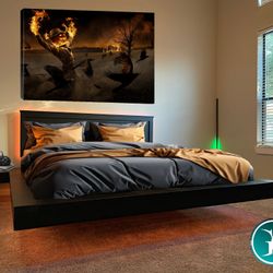 Halloween Sale! 🎃 Floating Platform Beds Fall Season 