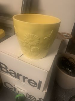 Variety Of Planters And Glassware Bowl And Vases