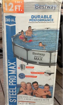 $140 above ground swimming pool, 12x30 =$140