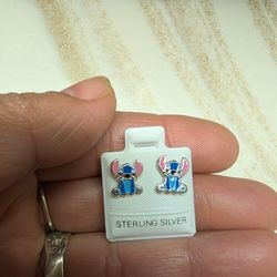 Silver .925 Stitch Earrings 