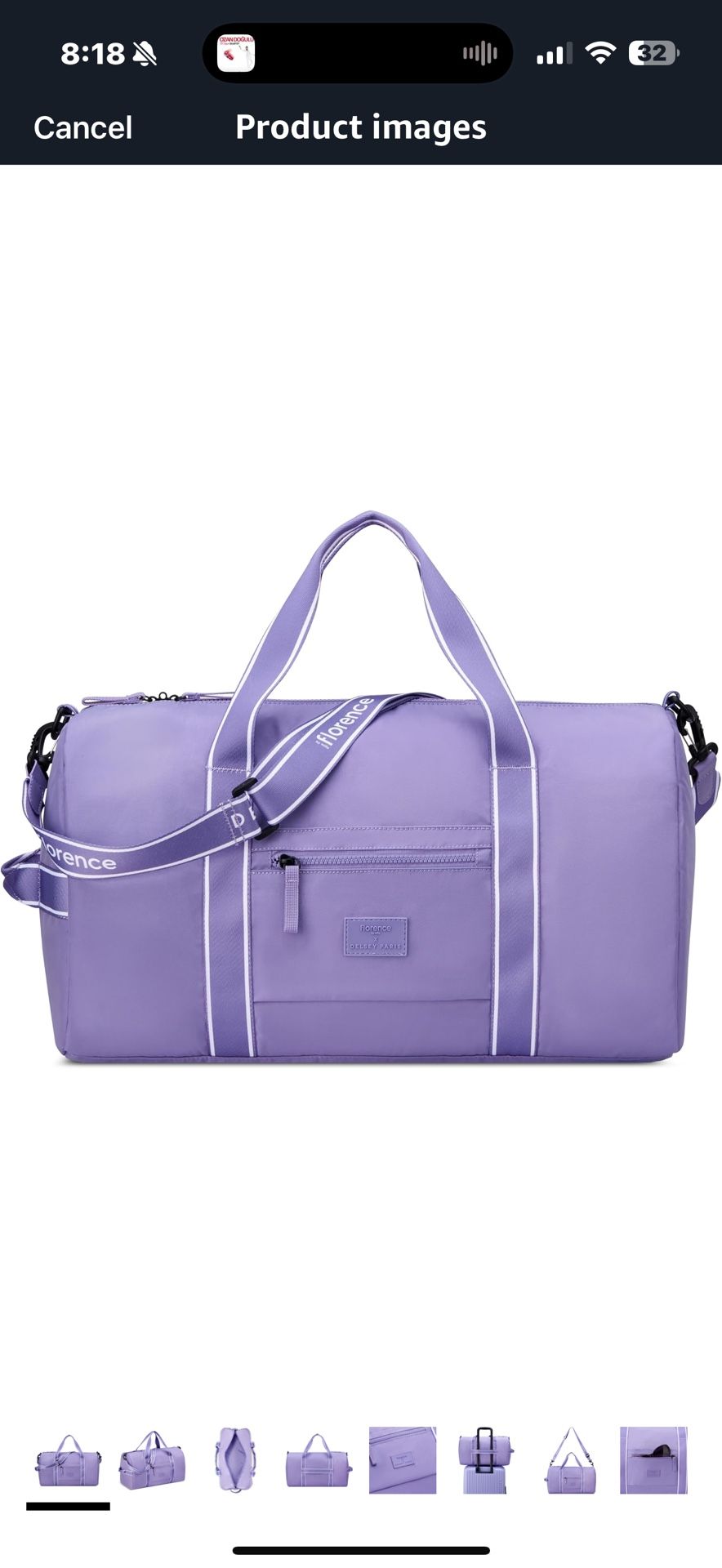 florence by mills Sweet Escape Carry-On Duffle Bag From Millie, With Love: Created by florence by mills’ founder, Millie Bobby Brown, in partnership