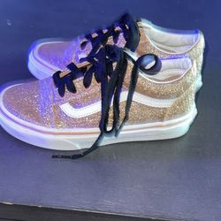 Vans Old Skool Ombrelight Glitter Gold Skate youth Shoes 2.0 Y