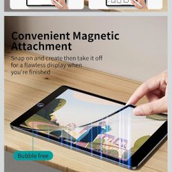,Magnetic Paperfilm for iPad 10th 2022 10.9" & iPad 11th A16 2025 11", Feel Like Writing Drawing On Paper, Matte Removable Anti Glare Fingerprint Scre