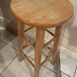 Wood Bat Stool