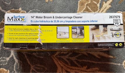 14” water Broom & Undercarriage Cleaner