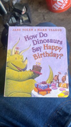 How do Dinosaurs say happy birthday