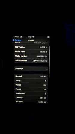Iphone 8 256GB unlocked