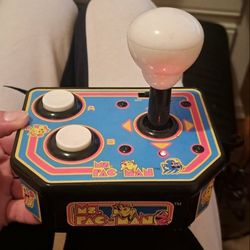 Ms. Pac Man Hand Held Joystick TV Game 