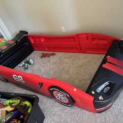Twin Kids Car Bed With Twin Mattress (Brand new!)