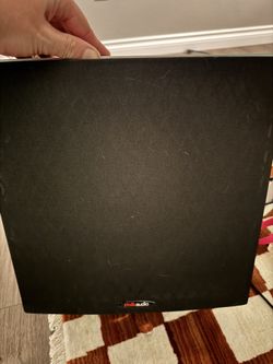 Home Audio Receiver, Speakers, and Powered Subwoofer