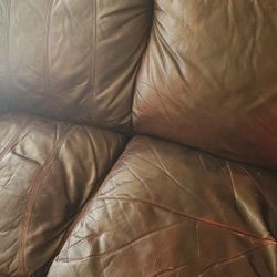 Leather Sofa, One In Good Condition