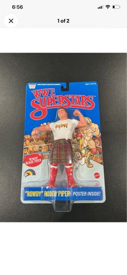 WWE SUPERSTARS LJN 2026 "ROWDY" RODDY PIPER BLUE CARD WWF FIGURE NEW MATTEL
