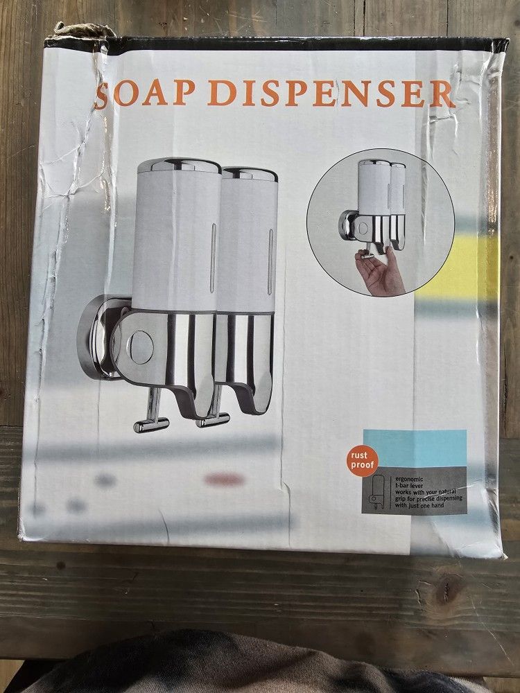 Wall Mount 2-in-1 Soap Dispenser 