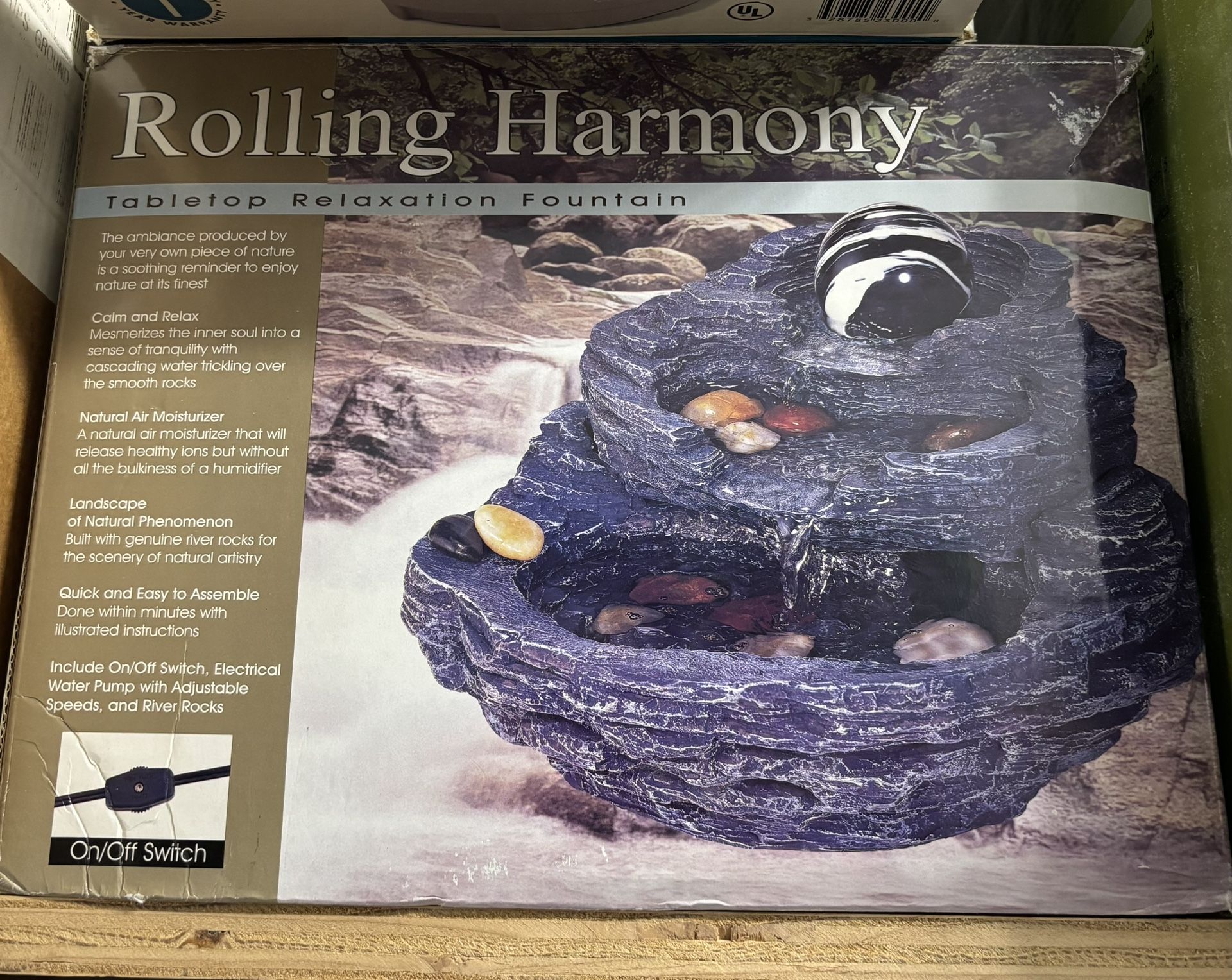Rolling Harmony Tabletop Relaxation Fountain