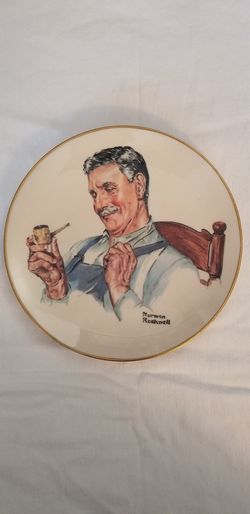 Home From the Fields Norman Rockwell Porcelain Plate 1975