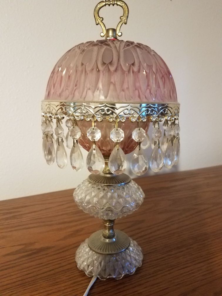 Michelotti Waterfall Crystal Prism Lamp.