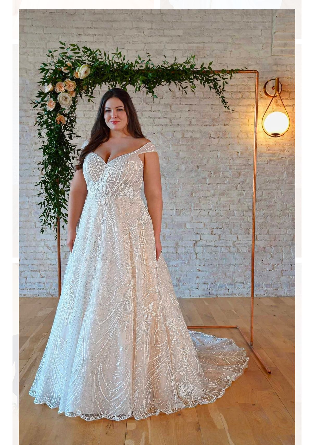Stella York 7336 Aline Wedding Gown Bridal size 30 (20-22)
