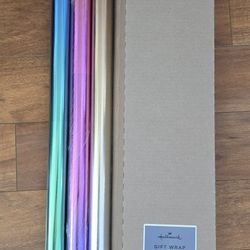 Ombre Foil Wrapping Rolls Gift Wrap Paper (Set of 3 Rolls: 60 sq. ft. ttl.)