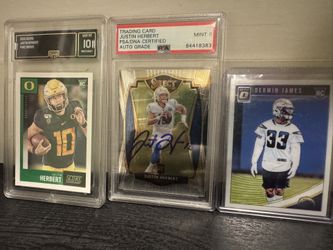 Justin Herbert, Derwin James Rookie Cards, Autograph, Chargers, Padres