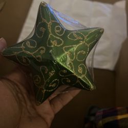 Christmas Holiday Star Ornament Candle