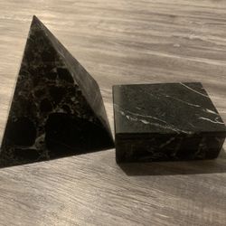 Stone Marble Pyramid And Keepsake Box