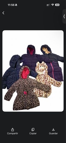 Girls' jackets, size 2T–3T