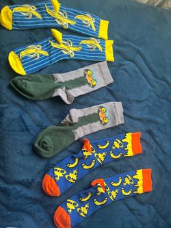 3 Pairs Novelty Crew Socks