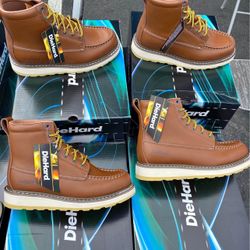 Diehard Work Boots Soft Toe Size 8.5-11.5 