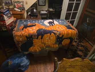 Cutton woven throw blanket