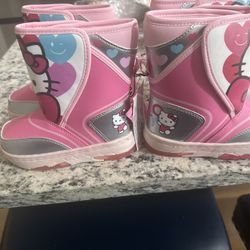 Light Up Hello Kitty Brand New Kids Boots 