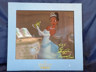 Princess And The Frog Autographed Sericel 