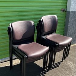 15 Faux Leather Waiting Room / Office Chairs - $25 Each