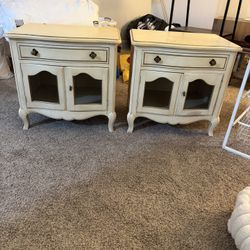Vintage Drexel French Accent Nightstands Set of 2