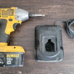 18v Dewalt Impact, Battery And Charger