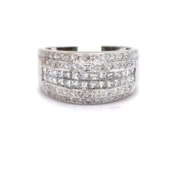 18Kt Two Tone Gold Diamond Ring 8.40g Size 8.25 203955/11