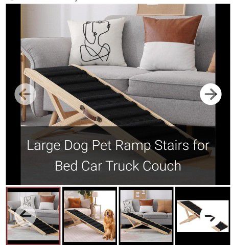 Large Dog Pet Ramp Stairs for Bed Car Truck Couch

