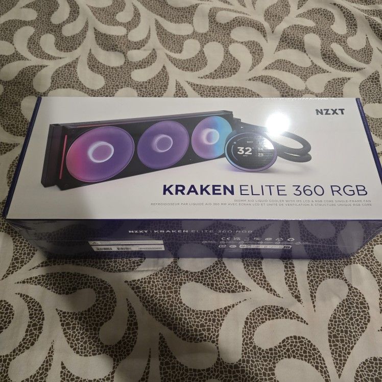 NZXT Kraken Elite 360 RGB AIO Liquid PC Cooler BRAND NEW SEALED