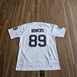 Raiders Bowers White Jerseys $60ea Firm S M L Xl 2x 3x 