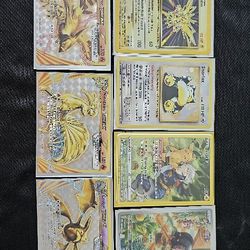 9 pokemon cards different sets ( read description, please) 