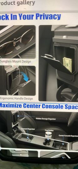 Center console organizer set, Tesla Model 3Y. Cash only