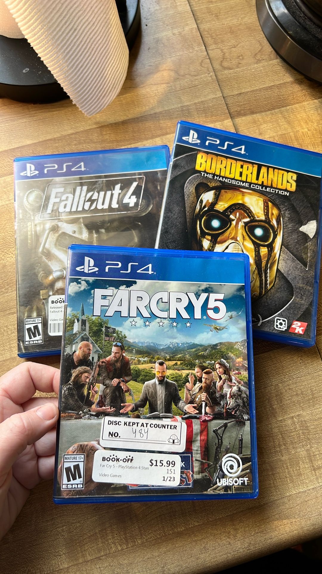 PS4 - Fallout 4, Borderlands Handsome Collection, Far cry 5