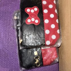 Minnie Mouse Leather Amal Tote Bags 